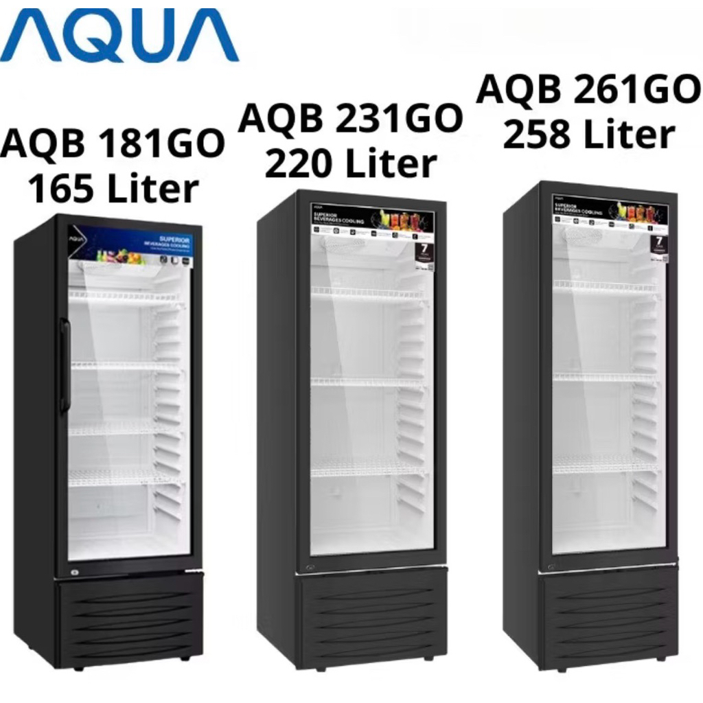 KULKAS SHOWCASE AQUA (KHUSUS BINJAI)