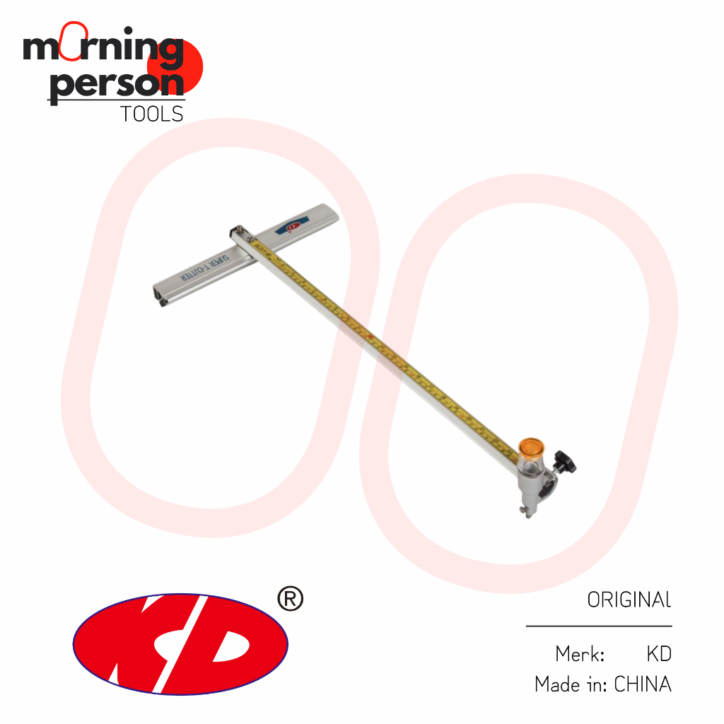 T Cutter KD Type BLD(T)-60A-90A-120A | Glass Straight T Cutter | Alat Pemotong Kaca Lurus