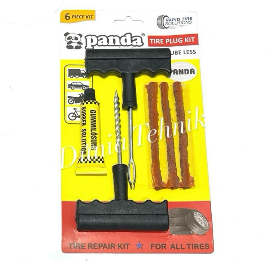 Alat Tambal Ban Tubles Tire Ripair Kit Alat Tambal Ban Jarum Tubles Lem Cacing Lem Tubbles Tambal Ba