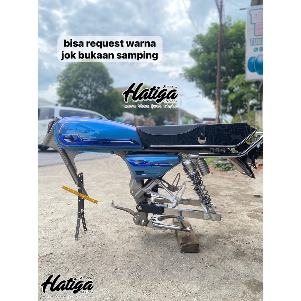 (BISA REQUEST WARNA) BODY SET GL100 TATANAN SRIT 2 JARI TINGGAL NAIK MESIN & KAKI KAKI