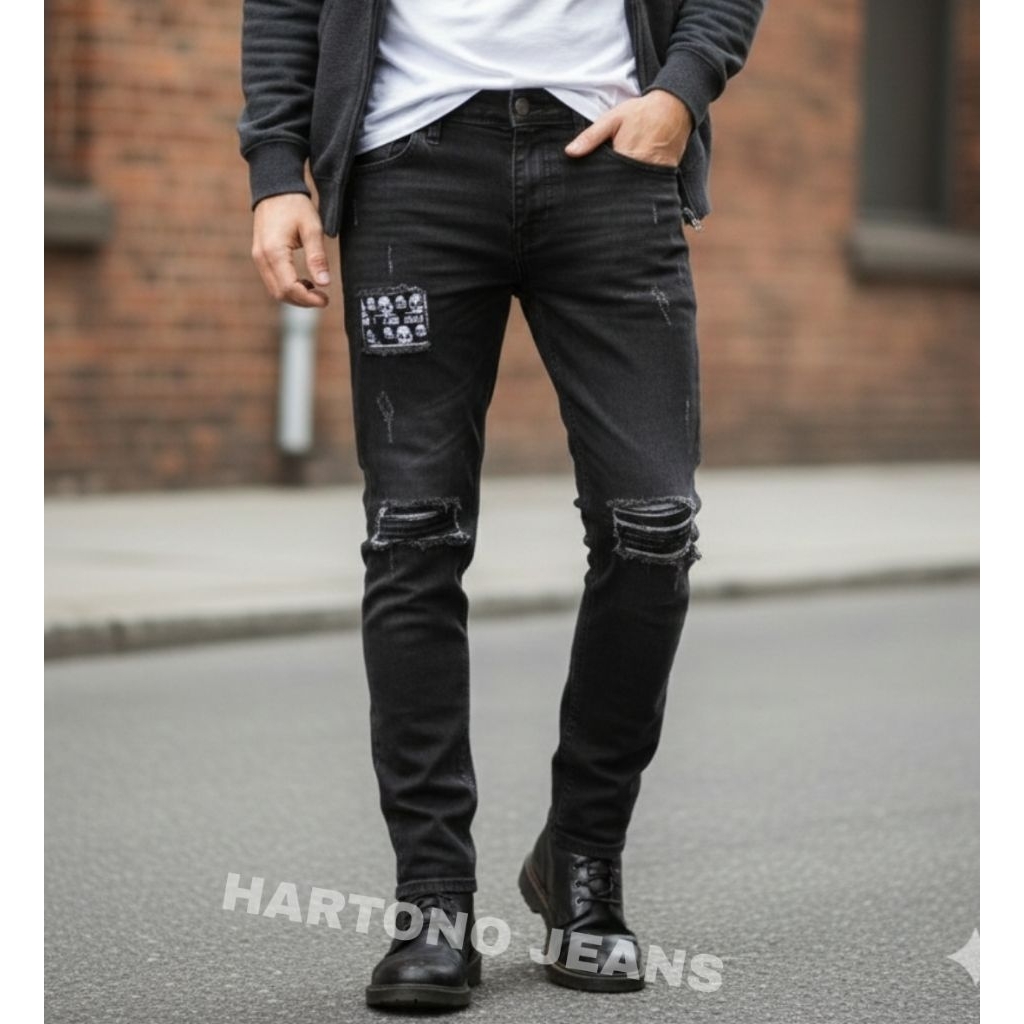 CELANA PANJANG SOBEK PRIA  size 27-33 CELANA PANJANG SOBEK COWOK / CELANA PANJANG DISTRO PRIA / CELA