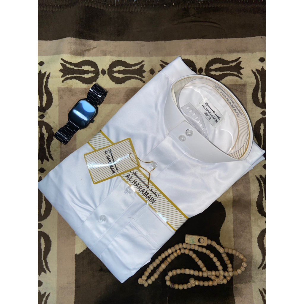Gamis // Jubah pria Al-Haramain // Gamis Pria Slim Fit