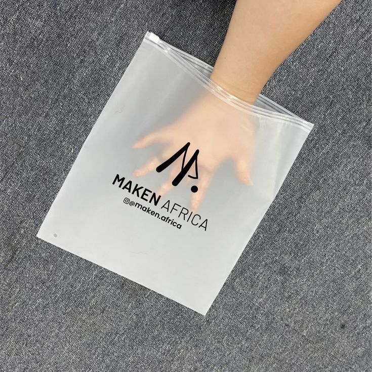 Sablon Custom Ziplock Doff Minimal 50pcs | Packing Olshop | Kemasan UMKM | Tempat Mackup