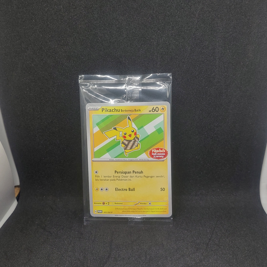 Kartu Pikachu Batik TCG Indonesia