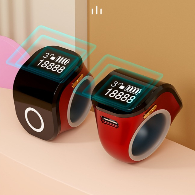 DINGDONG TASBIH DIGITAL S10 Mewah Tombol Sentuh Layar AMOLED Besar Charging Type C Tahan Air 2 Ring 