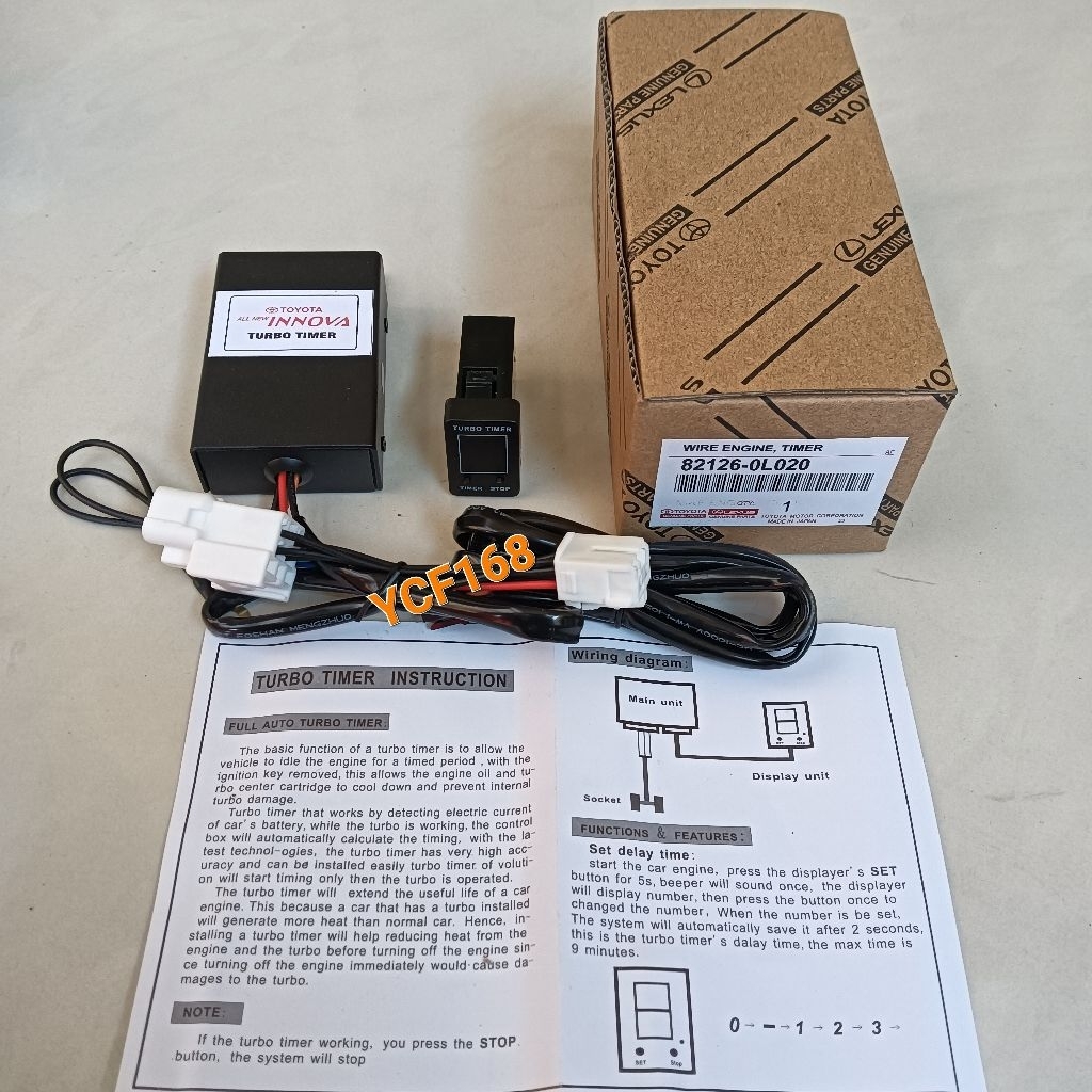 Turbo Timer Plug N Play Toyota All New Innova / Reborn / Zenix 2016 sampai 2025 Type G,V Model Origi
