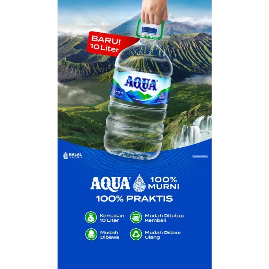 Aqua Galon 10 Liter