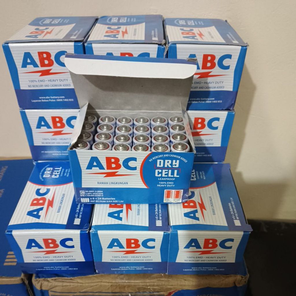 Abc baterei AA/batu batre AA/a2 dry cell(1box)