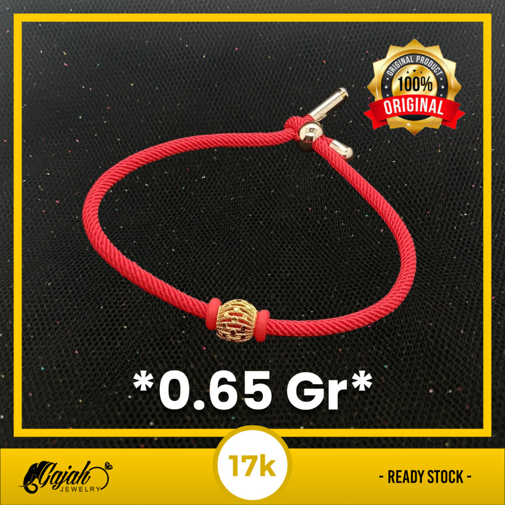 Gelang Tali Emas 17K - Toko Emas Gajah - 0.65 Gram 410