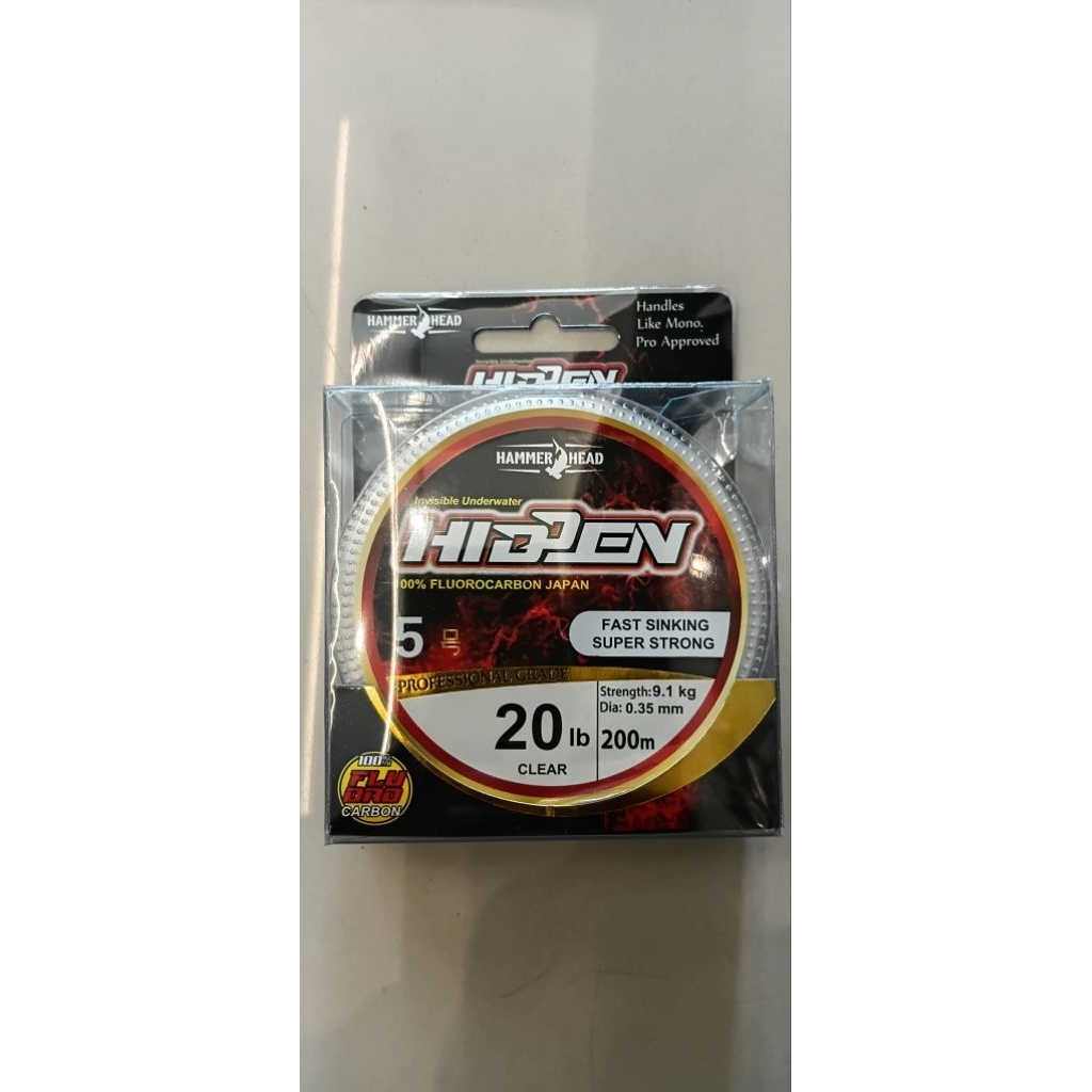 Leader Hammerhead Hidden 100% Fluorocarbon 200m