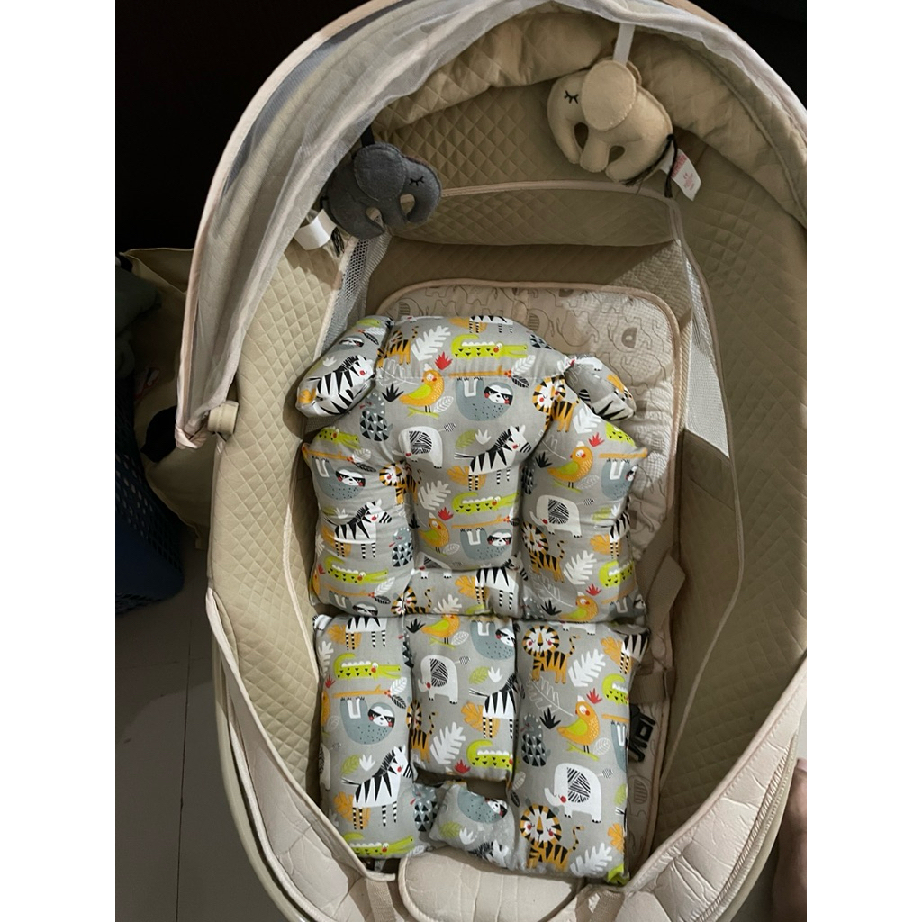 Bouncer Bayi 2in1 (Goyang & Duduk) + Mainan Gantung – Empuk – Second