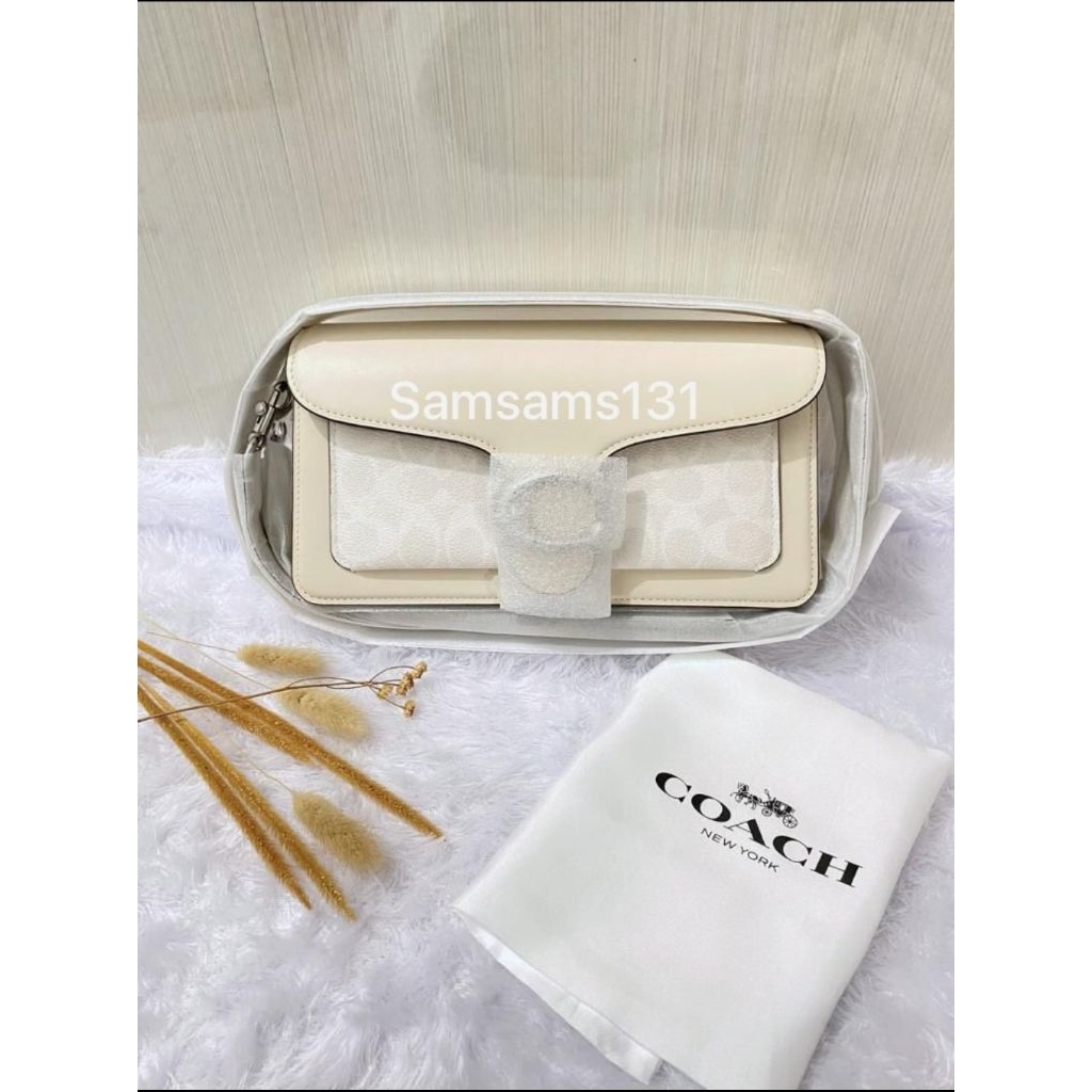 NEW Coach tabby 26 signature chalk, bukan reject atau FO Barang 100% original Ready No Preorder