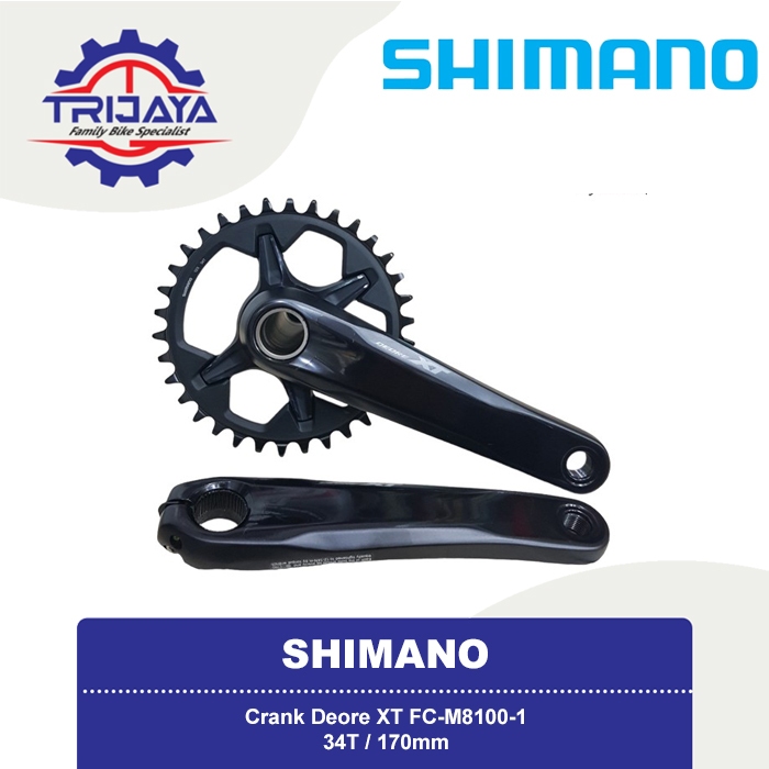 Shimano Deore XT FC-M8100 Crank Sepeda MTB Hollowtech