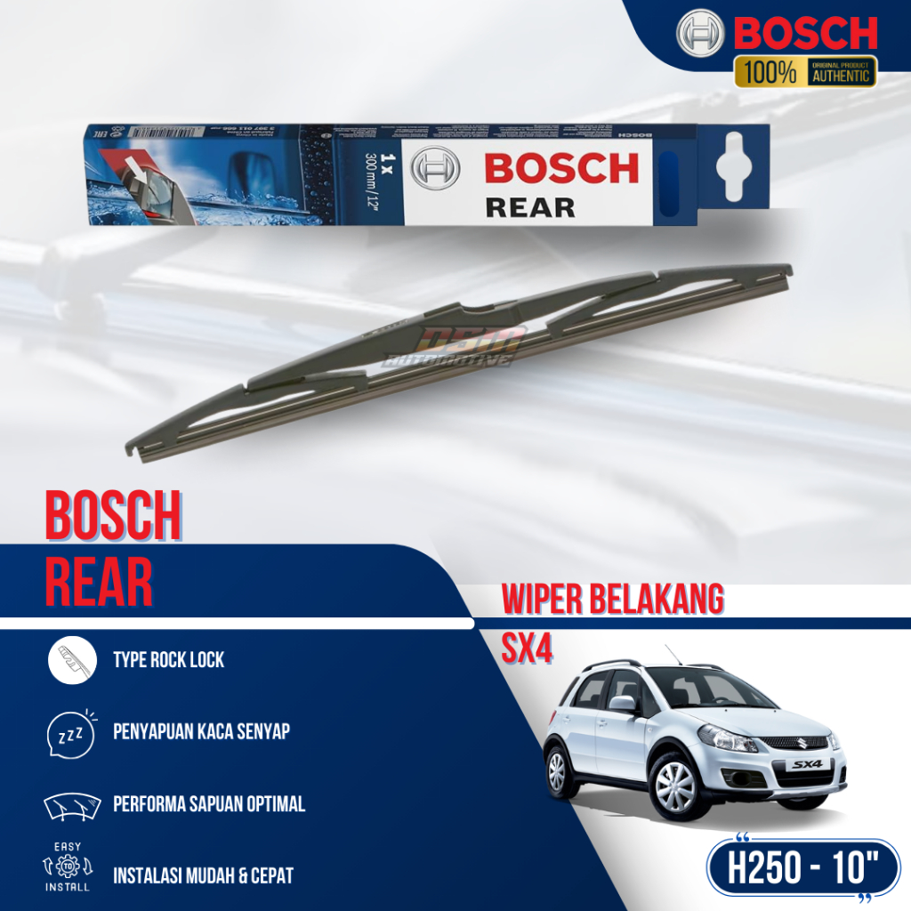 Bosch Rear Wiper / Wiper Belakang Suzuki SX4 12 Inch / Bosch Original SX4 Xover