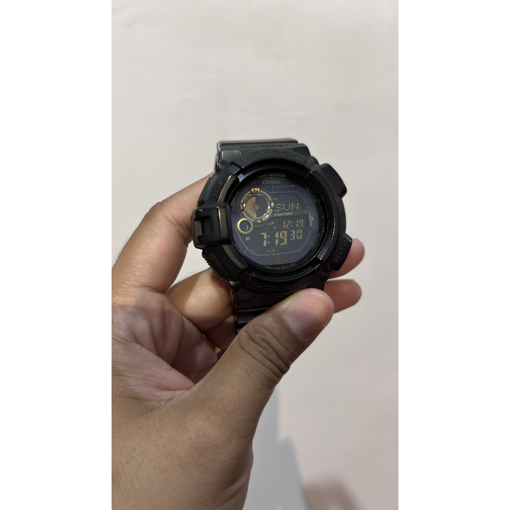 G Shock G9300GB MUDMAN TOUGH SOLAR TWIN SENSOR THERMOMETER COMPASS MUD RESIST BLACK Original No KW/P