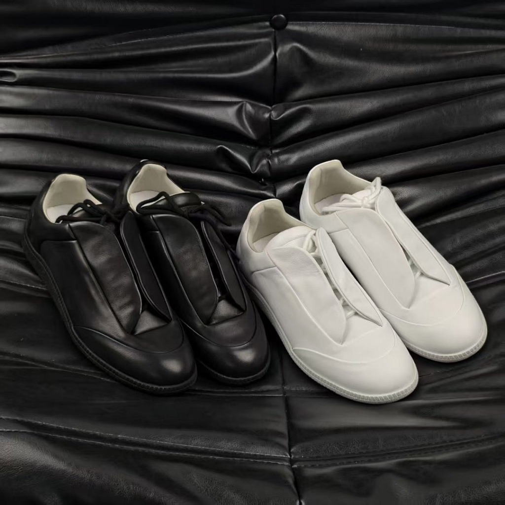 Future Sneaker Low - Maison Margiela - Black/White/Red [100% Genuine Calf Leather]