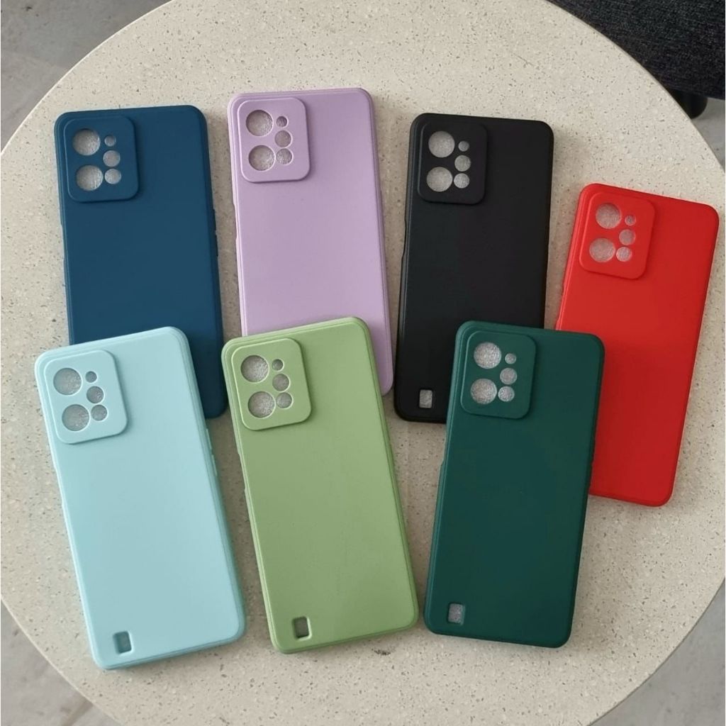 case vivo y21d macaron square case warna
