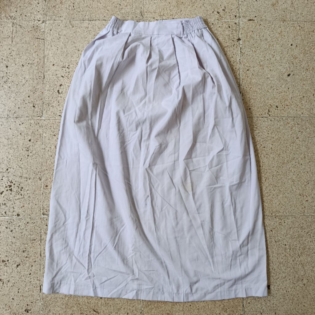 PL rok sekolah putih merk seragam / eagle 58