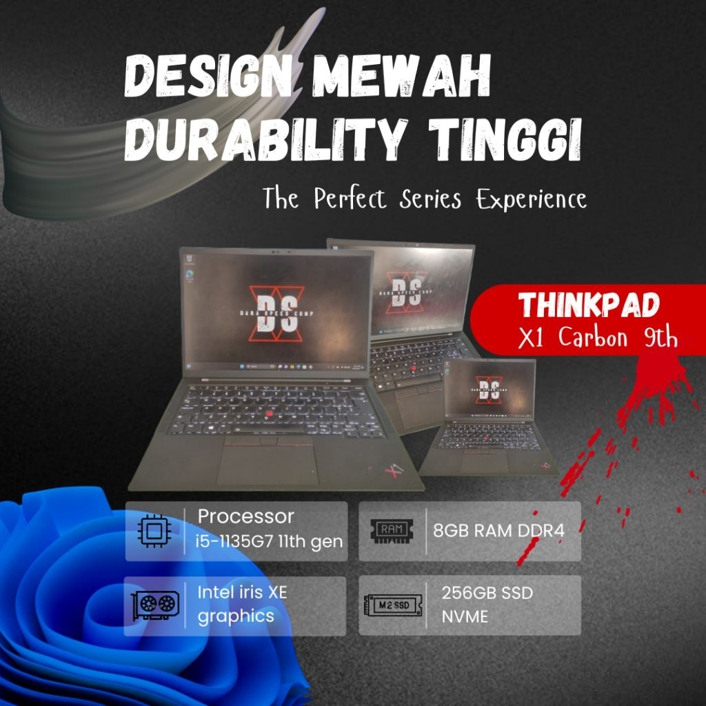THINKPAD X1 CARBON 9TH i5-1135G7 / RAM 8GB / SSD 256GB / INTEL IRIS XE