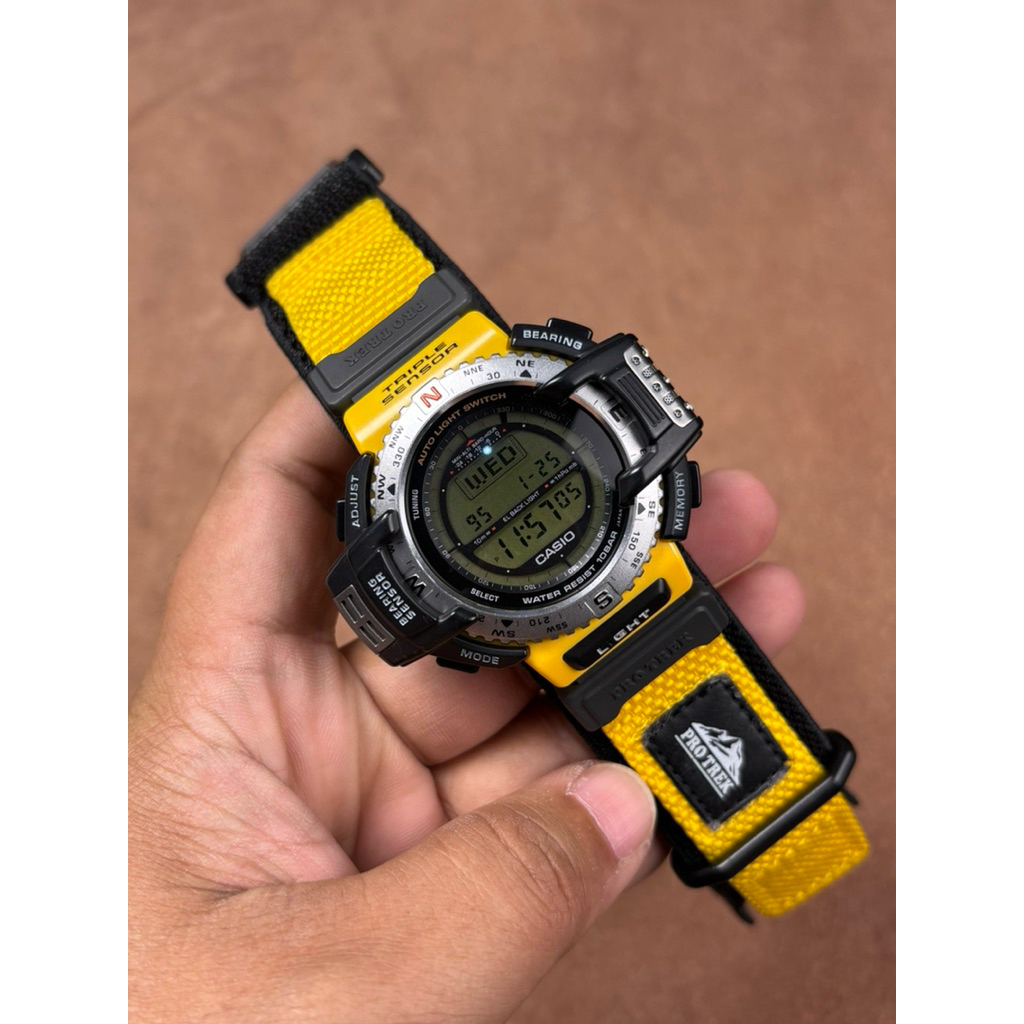 JAM TANGAN PRIA CASIO PROTREK PRT 40UJ TRIPLE SENSOR JAPAN ORIGINAL