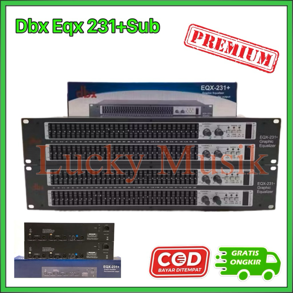 Equaliser DBX EQX 231 + Subwoofer - Equalizer dbx Eqx 231 Plus Sub