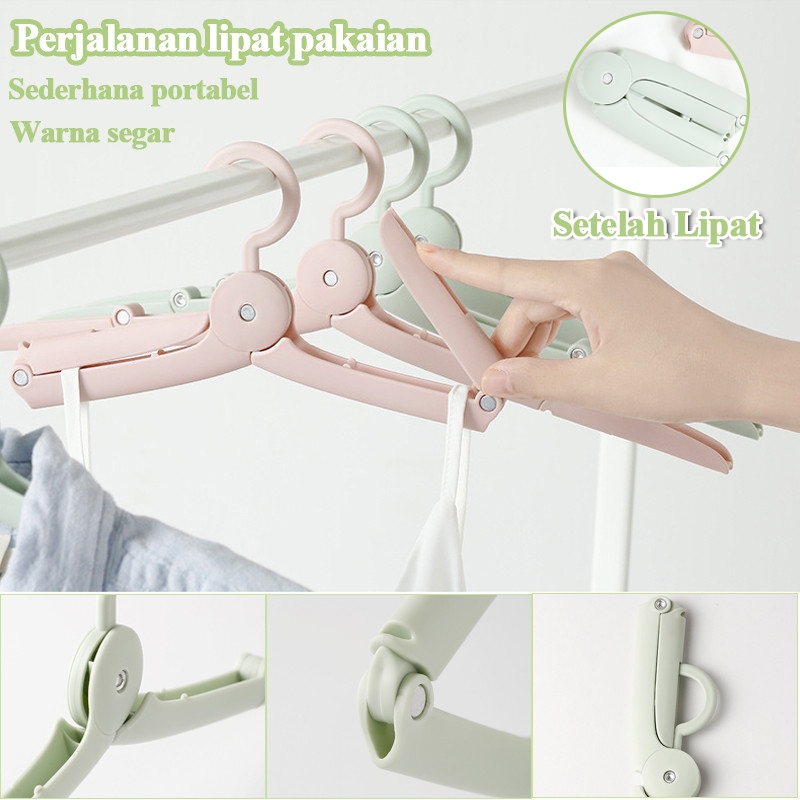 PINMOO FOLDING HANGER JEMURAN LIPAT SERBAGUNA BAJU hanger lipat hanger baju lipat gantungan baju lip