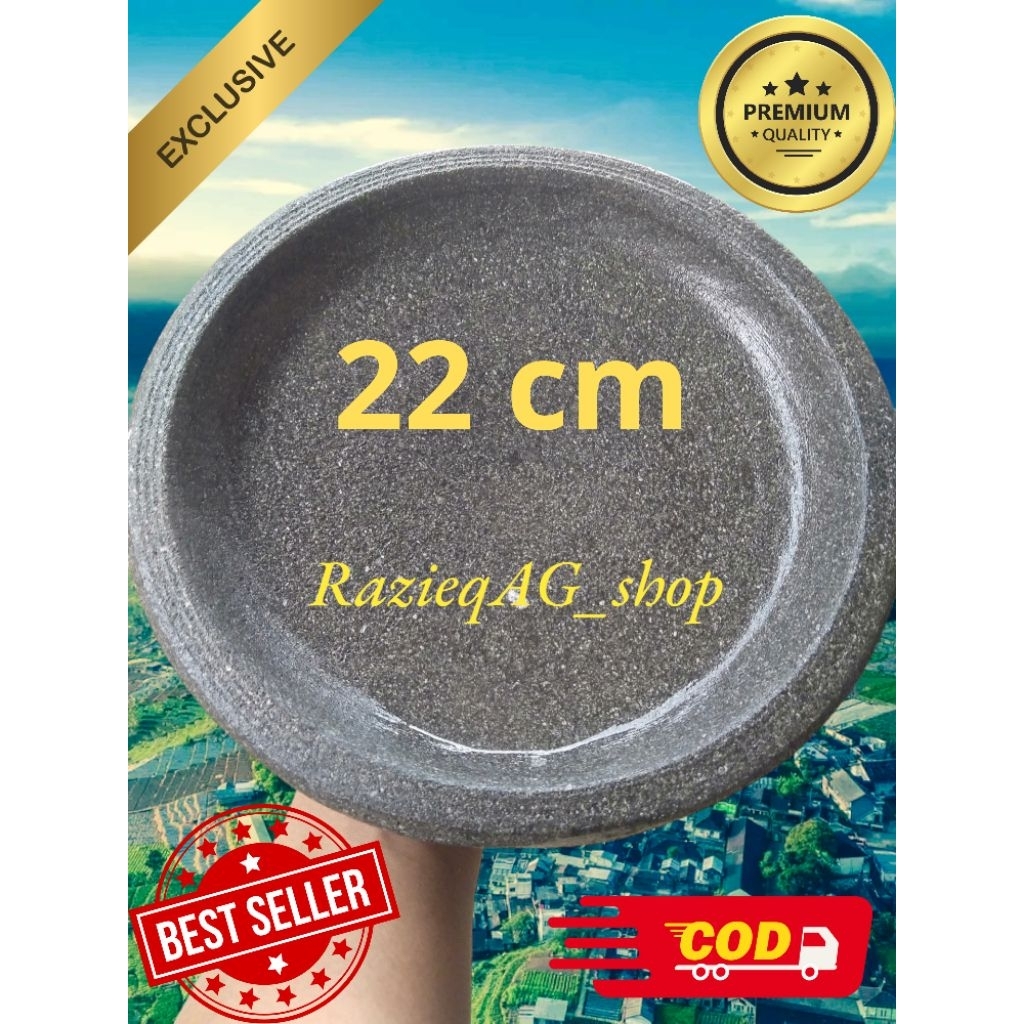 Cobek free Mutu, Cobek Kotak, & Lumpang Batu Asli dari Pegunungan...