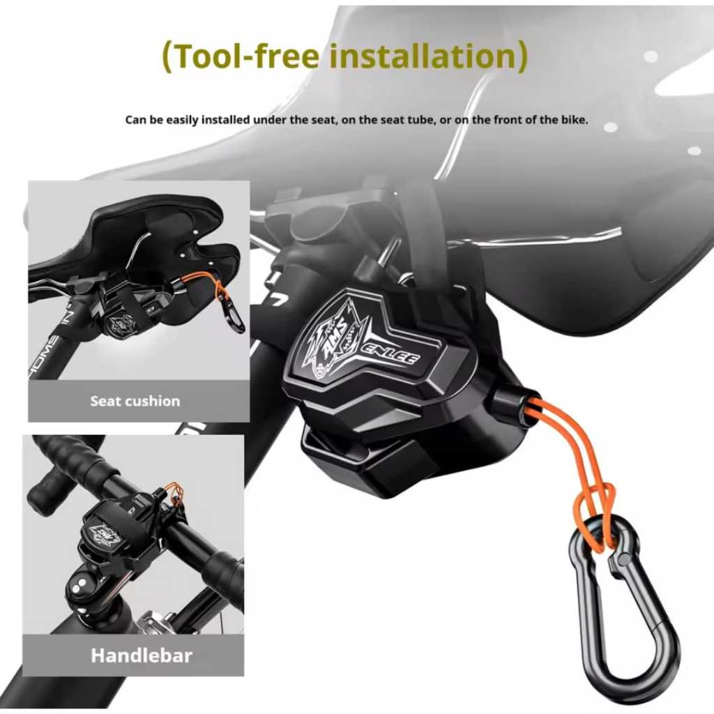 Enlee Alat Tool Tali Tarik Towing Wire Rope Loading Sepeda Anak MTB RB Retractable