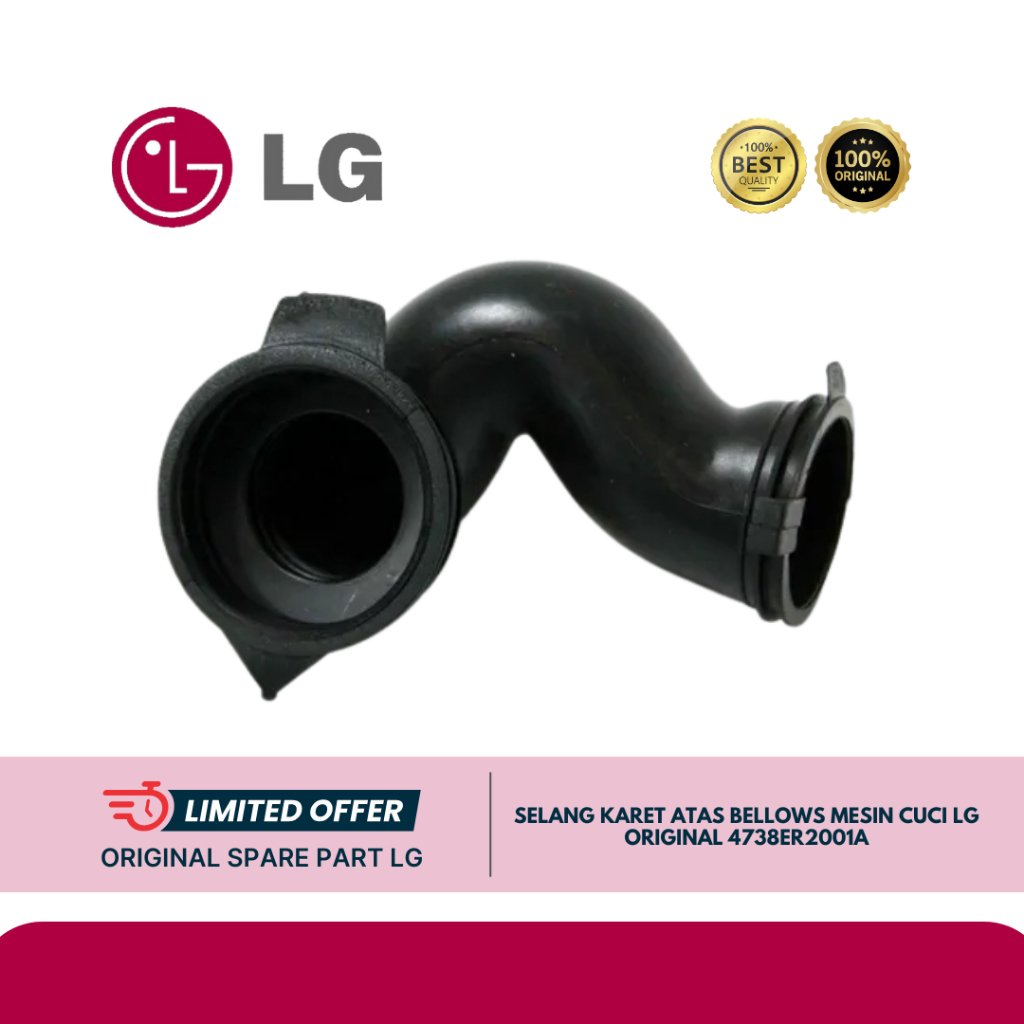 SELANG KARET ATAS BELLOWS MESIN CUCI LG (F310) F1014NTGW 4738ER2001A ORIGINAL