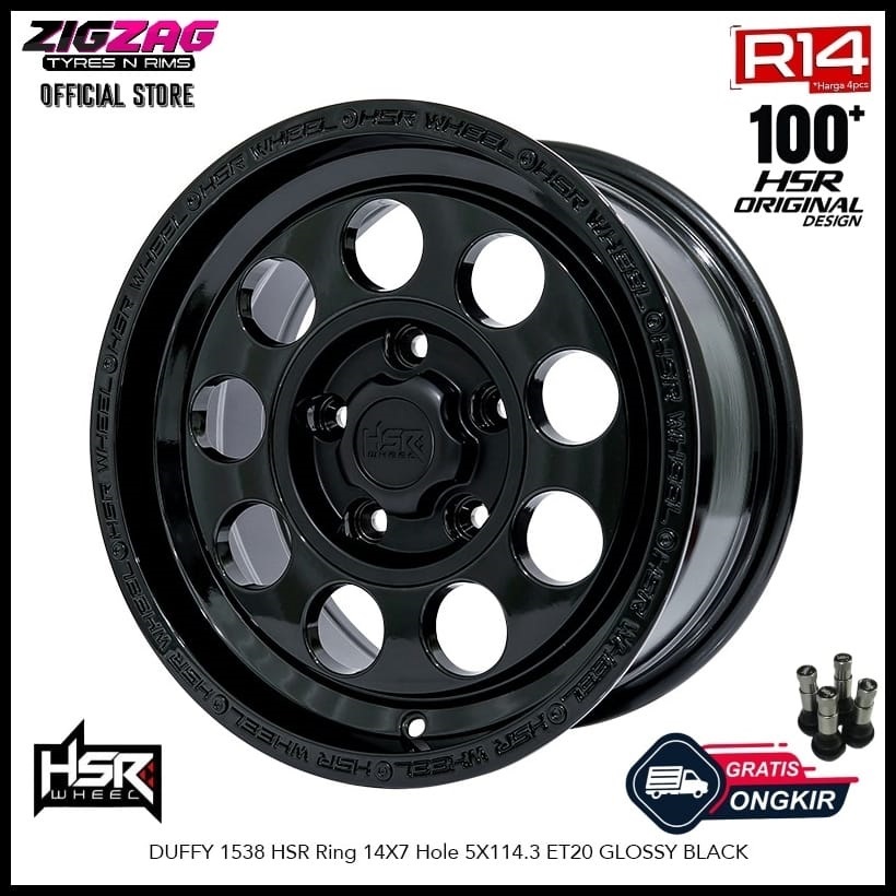 Velg Mobil R14 HSR Duffy For L300 Grand Max Luxio Apv Pelek Racing Ring 14