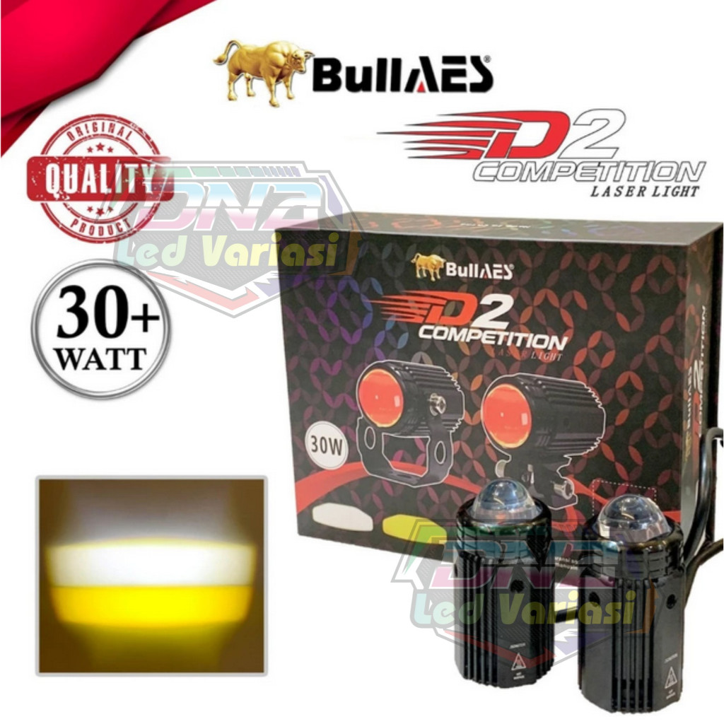 Lampu Tembak D2 Laser Competition 30 Watt BULLAES