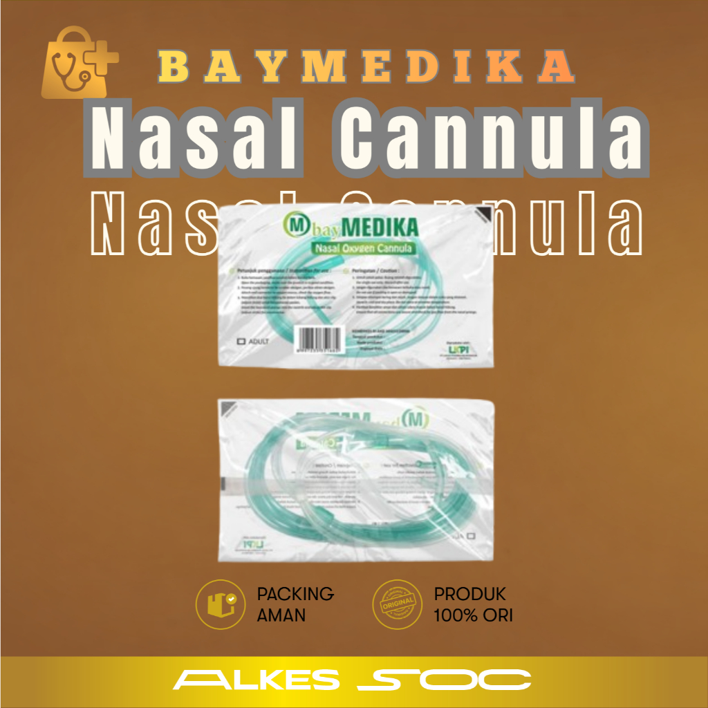 BAYMEDIKA - Nasal Cannula Oksigen Dewasa, Anak Bayi Selang Oksigen Medis