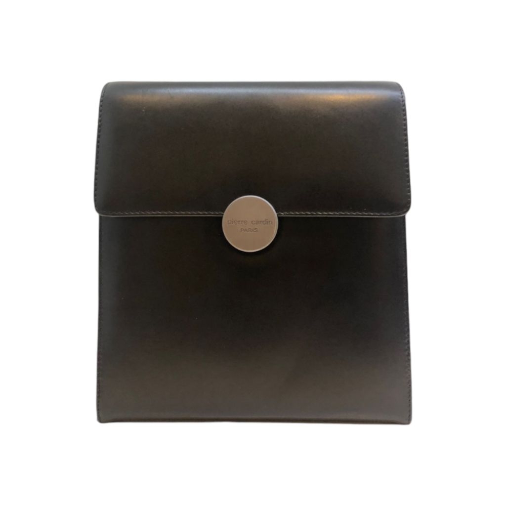​[PRELOVED/VINTAGE] Pierre Cardin Paris – Square Leather Handbag / Sling Bag