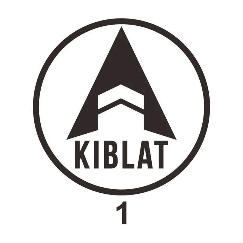 Papan Akrilik Petunjuk Arah Kiblat | Sign Label Acrylic Arah Kiblat | Akrilik Tinggal Tempel