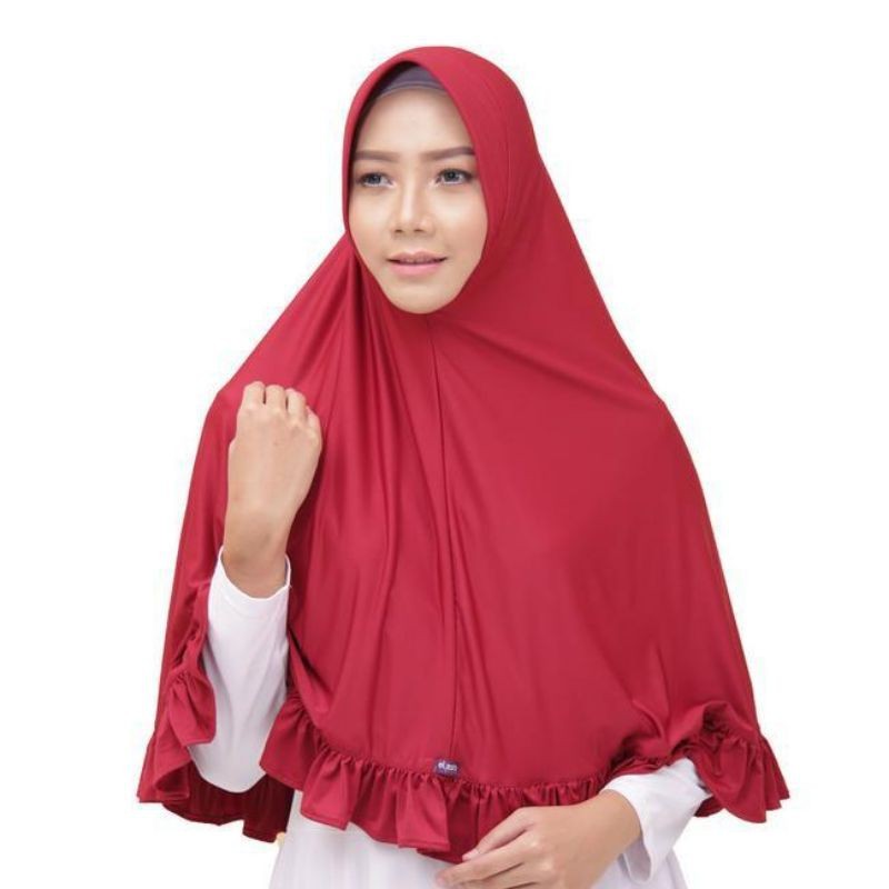Elzatta Kerudung Bergo Zaria Feisha / Bergo polos elzatta / jilbab instan / kerudung instan / jilbab