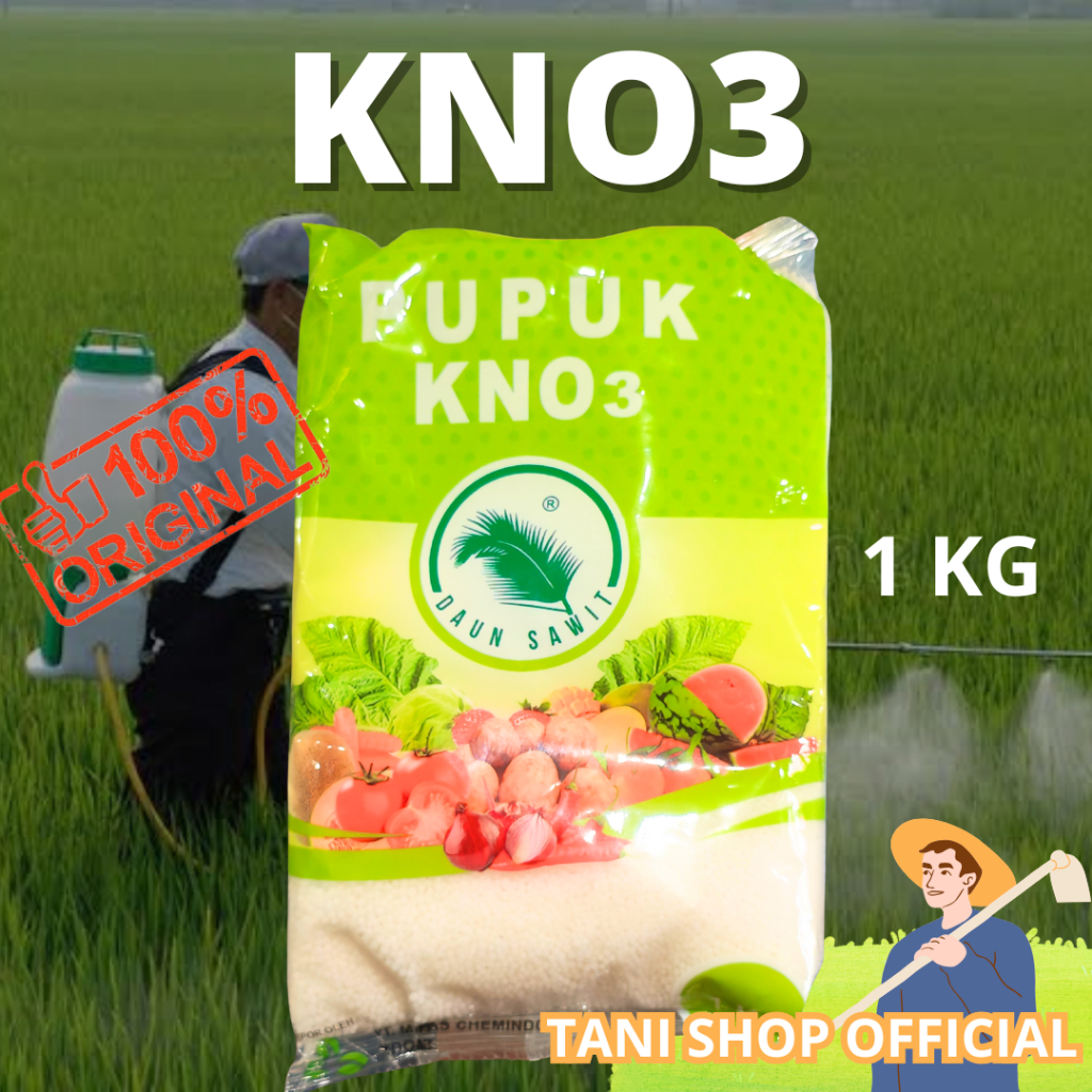 KNO3 DAUN SAWIT 1 KG – PUPUK N & K – DUKUNG PERTUMBUHAN & HASIL PANEN