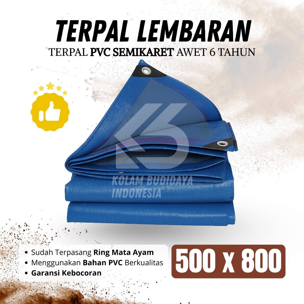 5X8 TERPAL TRUK PICKUP SEMI KARET PVC ORCHID KUAT SERBAGUNA