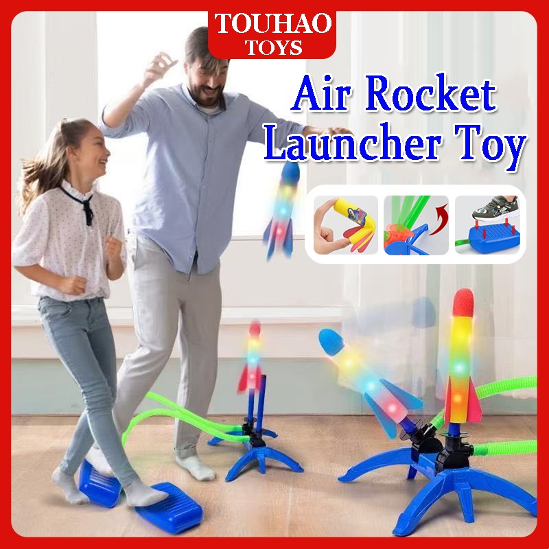 Mainan Roket Luncur Pijakan Kaki / Roket Mainan Anak Dorong Kaki /Roket Terbang Menginjak Pedal
