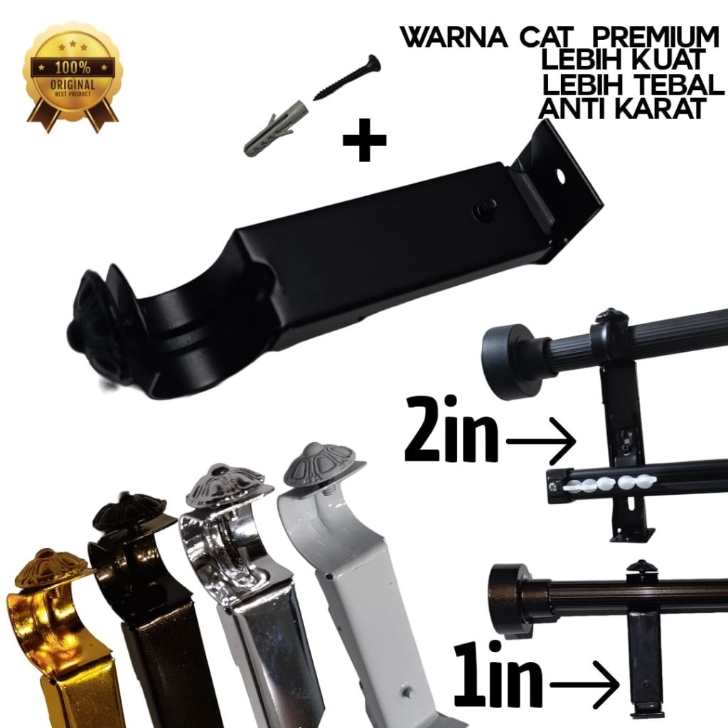 BRACKET KAKI PENYANG GORDEN SUPER KOKOH FREE BAUT DAN VISER ANTI KARAT