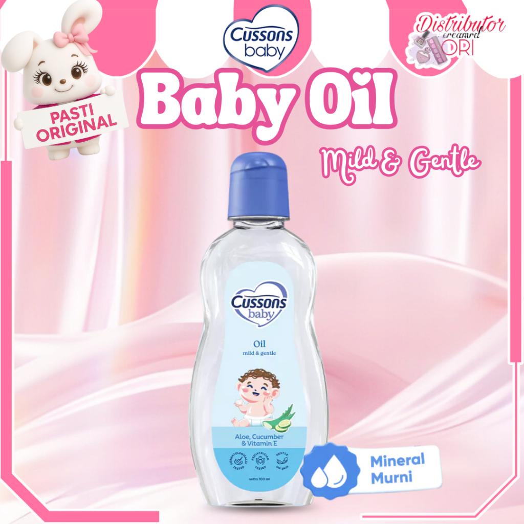 CUSSONS Baby Oil 50+50 ml Per 1 Pc  Minyak Khusus Bayi / Distributor Cream Ori