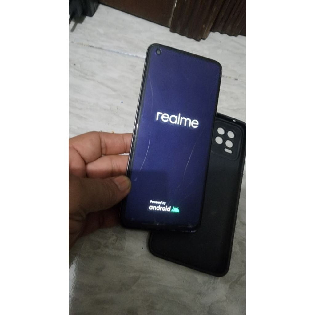 realme 8 ram8/128 gantian lcd retak garis sentuh aman hp saja