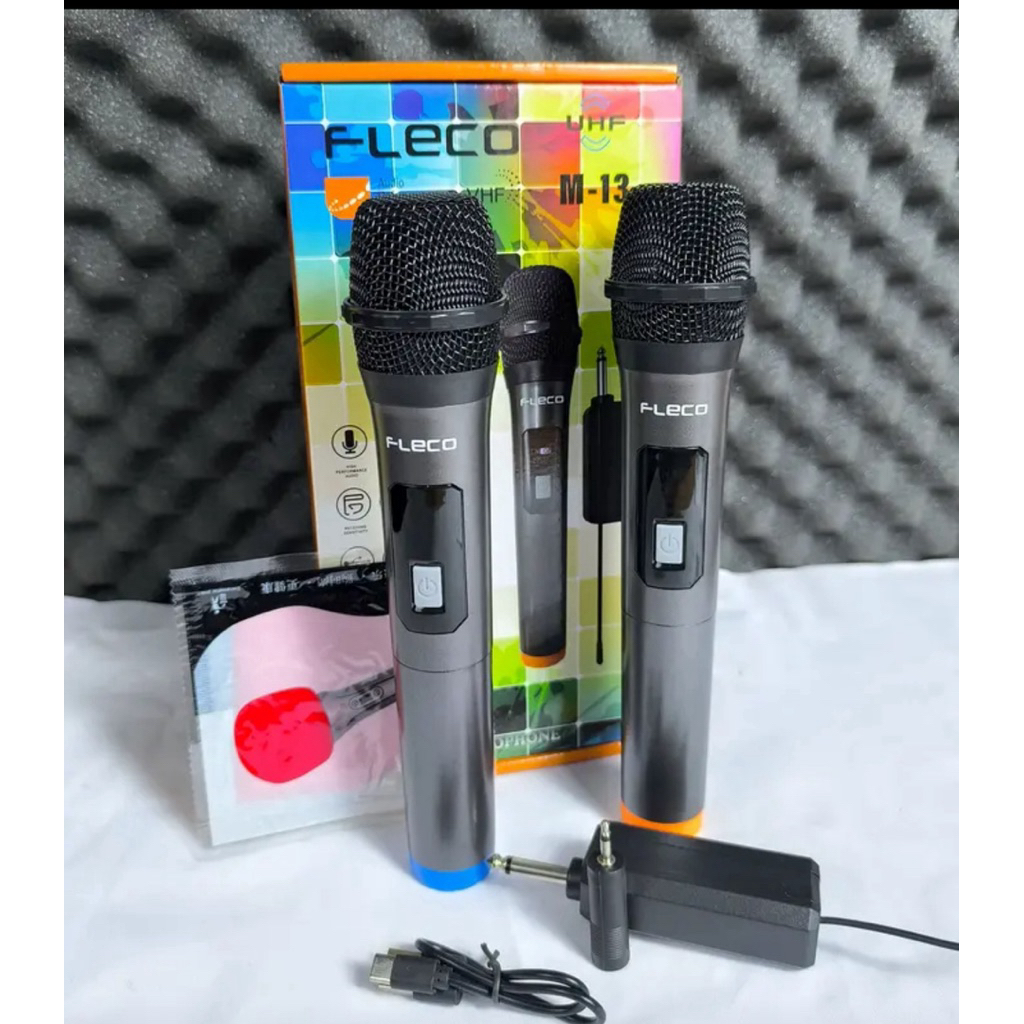 Microphone Profesional Wireless Double Mic Fleco M 13 /Mic Fleco M 31