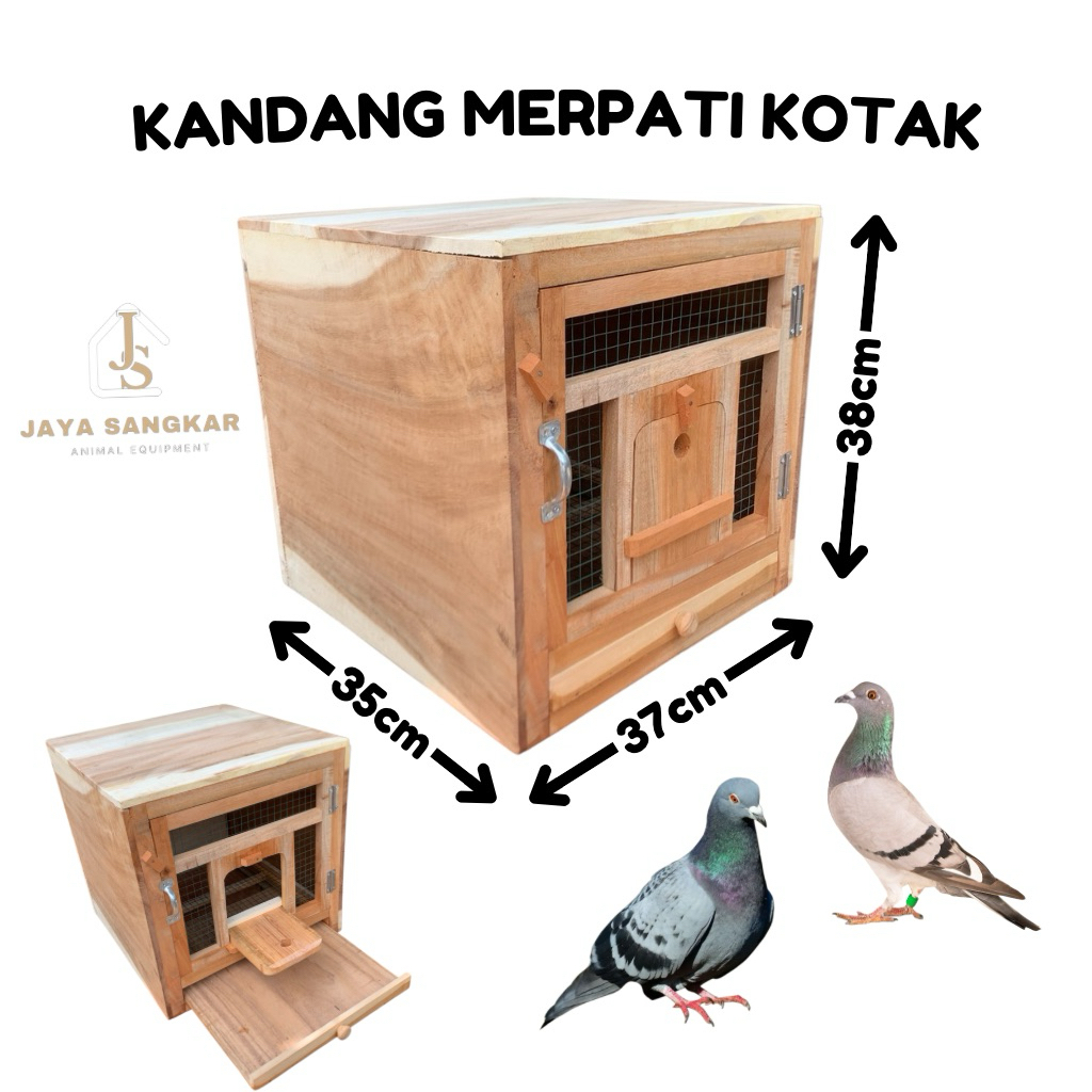 KANDANG KOTAK BESAR MERPATI DARA PINTU DEPAN DUA