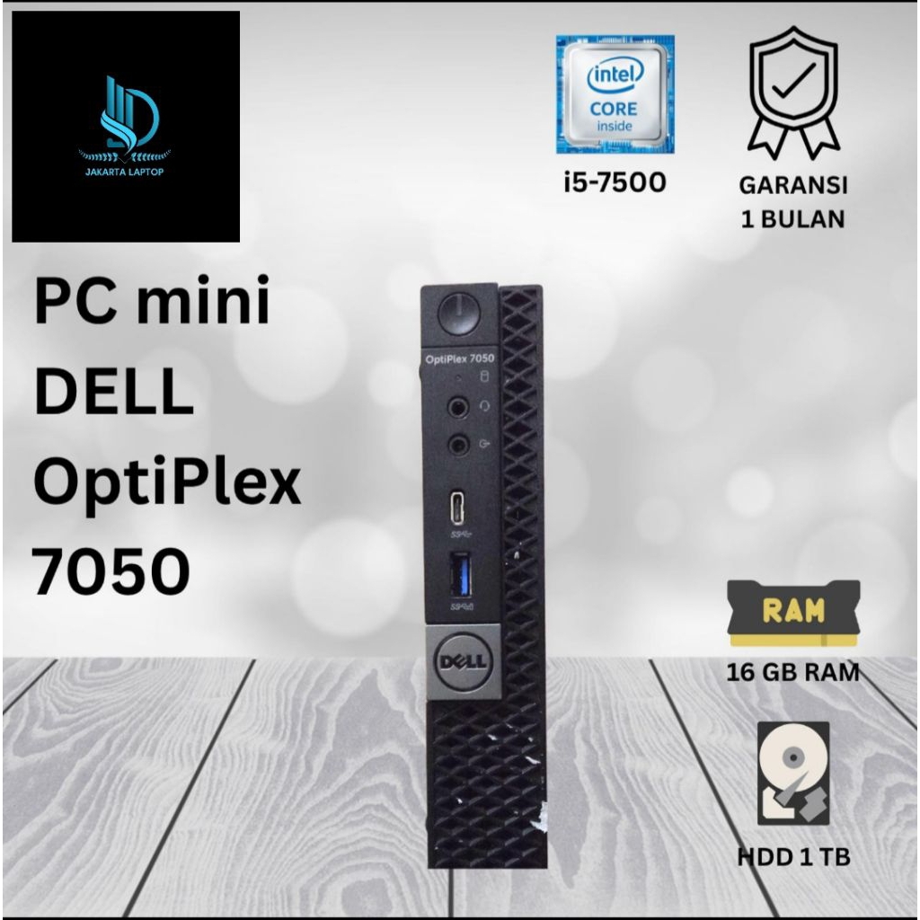 MINI PC DELL OPTIPLEX 7050 CORE i5-7500 RAM 8GB / SSD 256 GB |