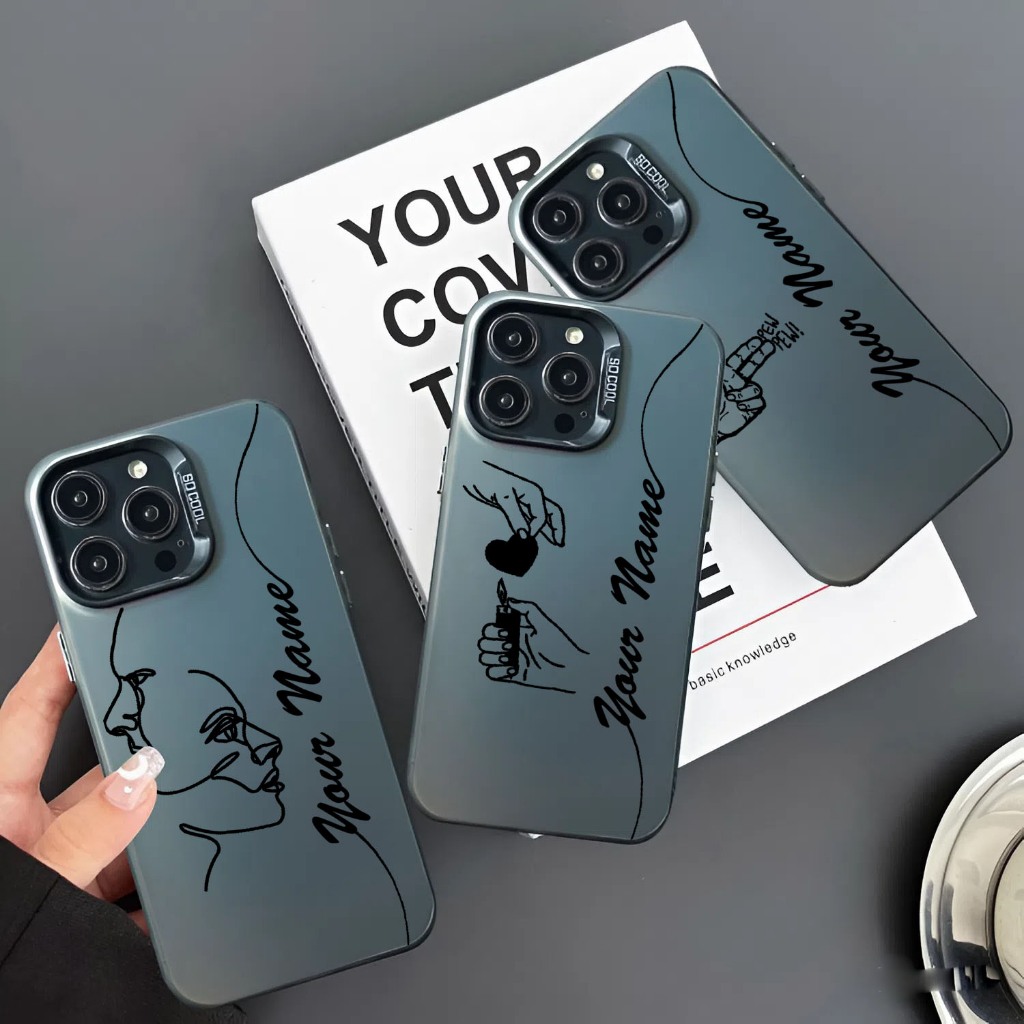 Case hologram custom nama untuk Tecno camon 40 camon 40 pro Case Hologram black SO COOL PC-1231
