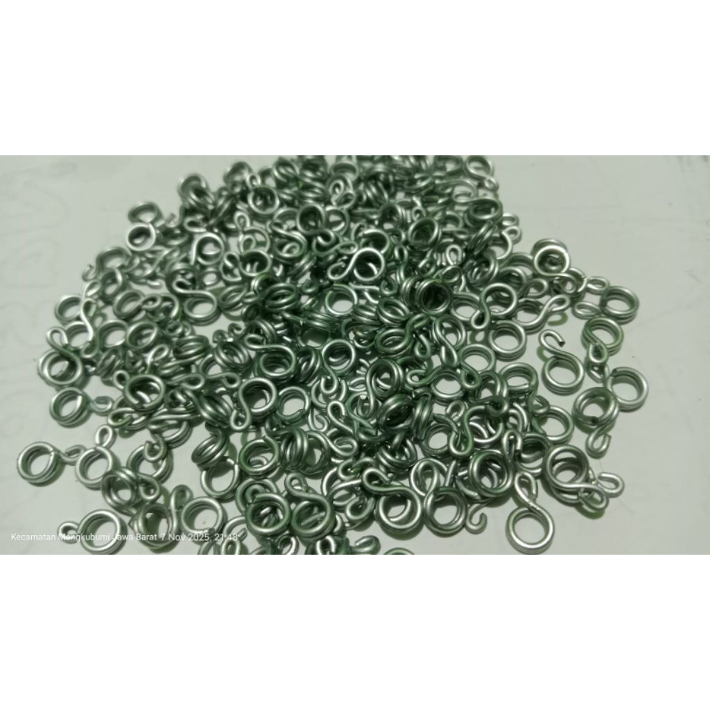 murah 100 pcs ring 8 biat bikin jerat ayam hutan