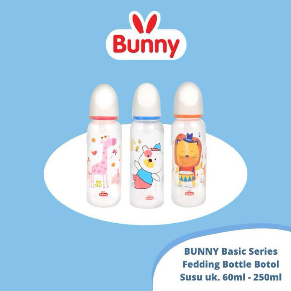 DOT Lusty Bunny Botol Susu Bayi Basic Series 60ml-250ml Motif Lucu untuk Bayi