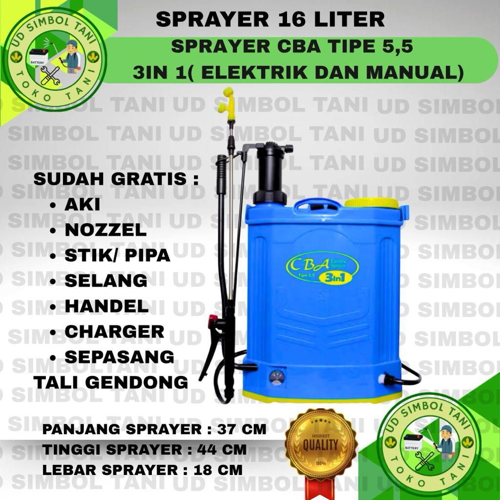 Pompa sprayer elektrik/manual CBA Tipe 5,5 murah meriahh‼️