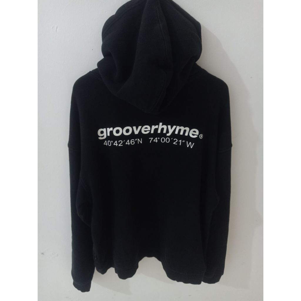 Hoodie GROOVERHYME HITAM Original