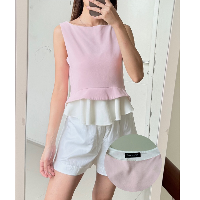 VIRGINIA CHOO PINK TOP [PRELOVED BAJU WANITA JT]